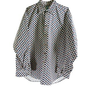 World Island Mens Casual Shirt Long Sleeve Size XL 100% Cotton Collared